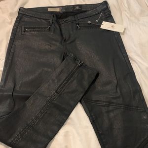 AG moto denim leggings